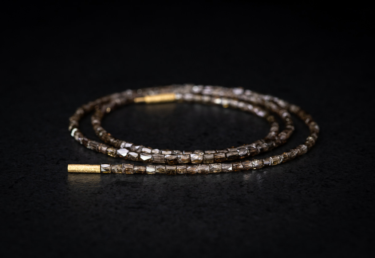 Diamant Collier Braun Schweizer Edelsteine