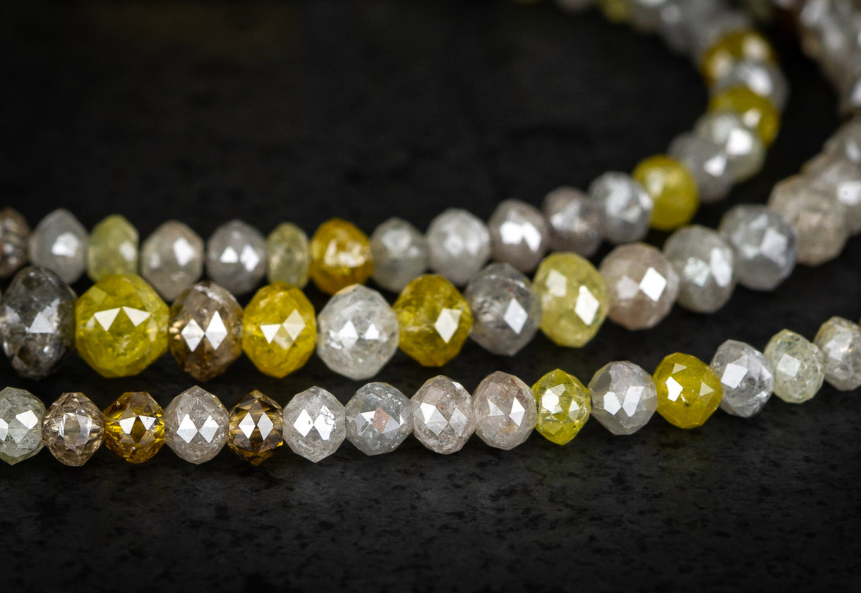 Diamant Collier Multi Schweizer Edelsteine CloseUp