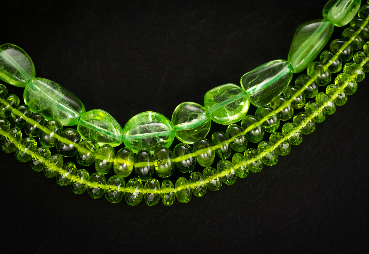Edelsteinkette Peridot Schweizer Edelsteine