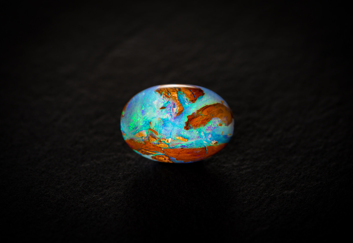 Opalisiertes Holz, 23 x 16 mm