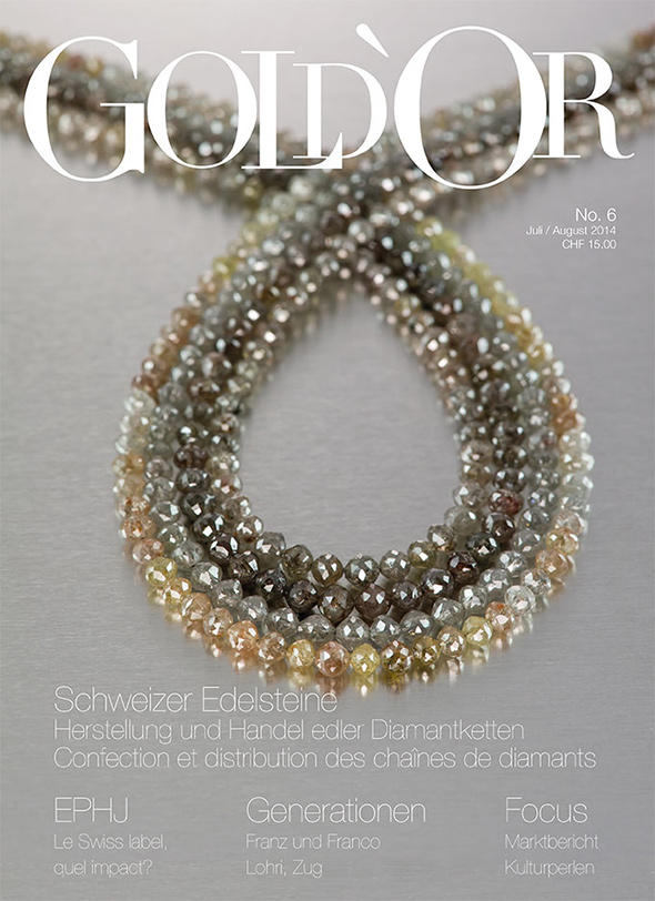Gold'Or 6/14 – Mit High Tech und Handarbeit zu edlen Ketten – Schweizer Edelsteine AG